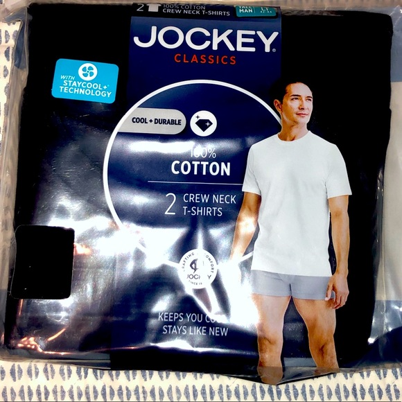 Jockey Staycool T-Shirt Uomo Girocollo - Confezione Da 3 - Cotone Asciutto E Tecnologia StayNew